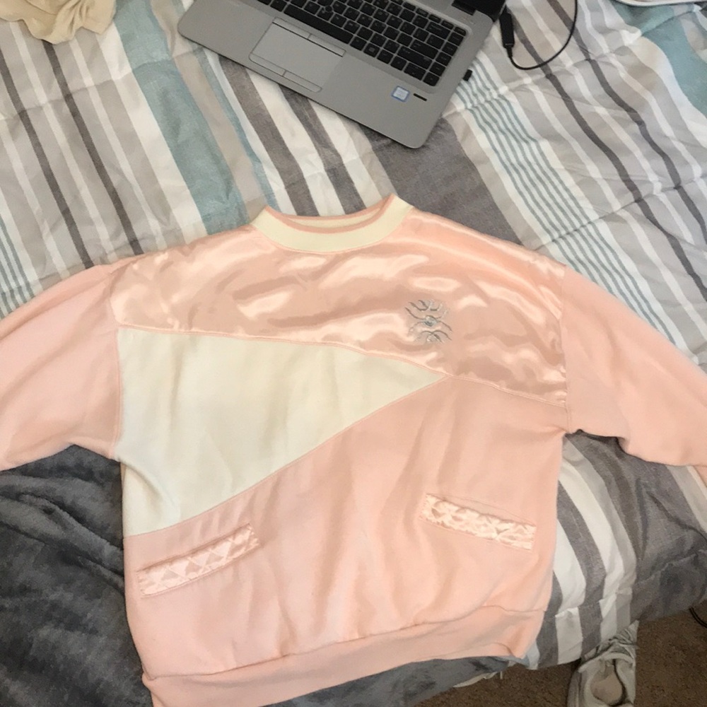 90s pastel pink sweater